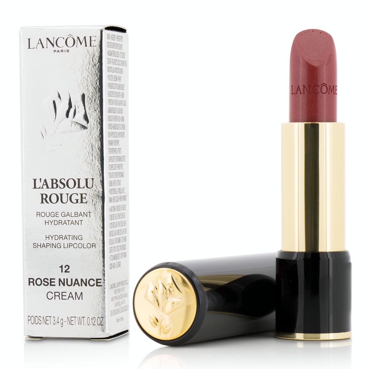 L Absolu Rouge Hydrating Shaping Lipcolor - # 12 Rose Nuance (Cream) Lancome Image
