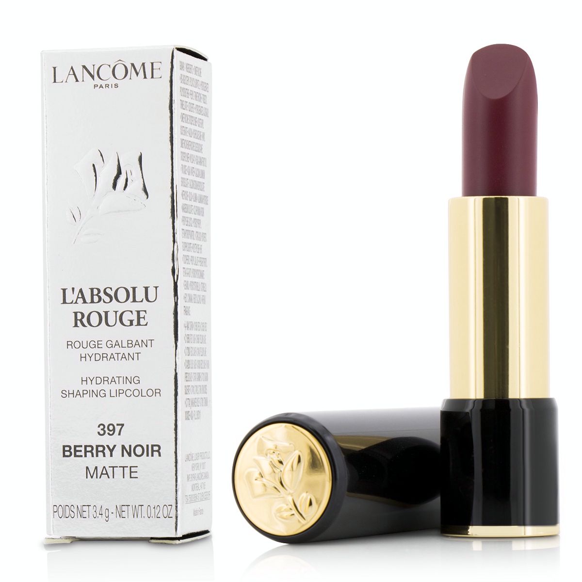 L Absolu Rouge Hydrating Shaping Lipcolor - # 397 Berry Noir (Matte) Lancome Image