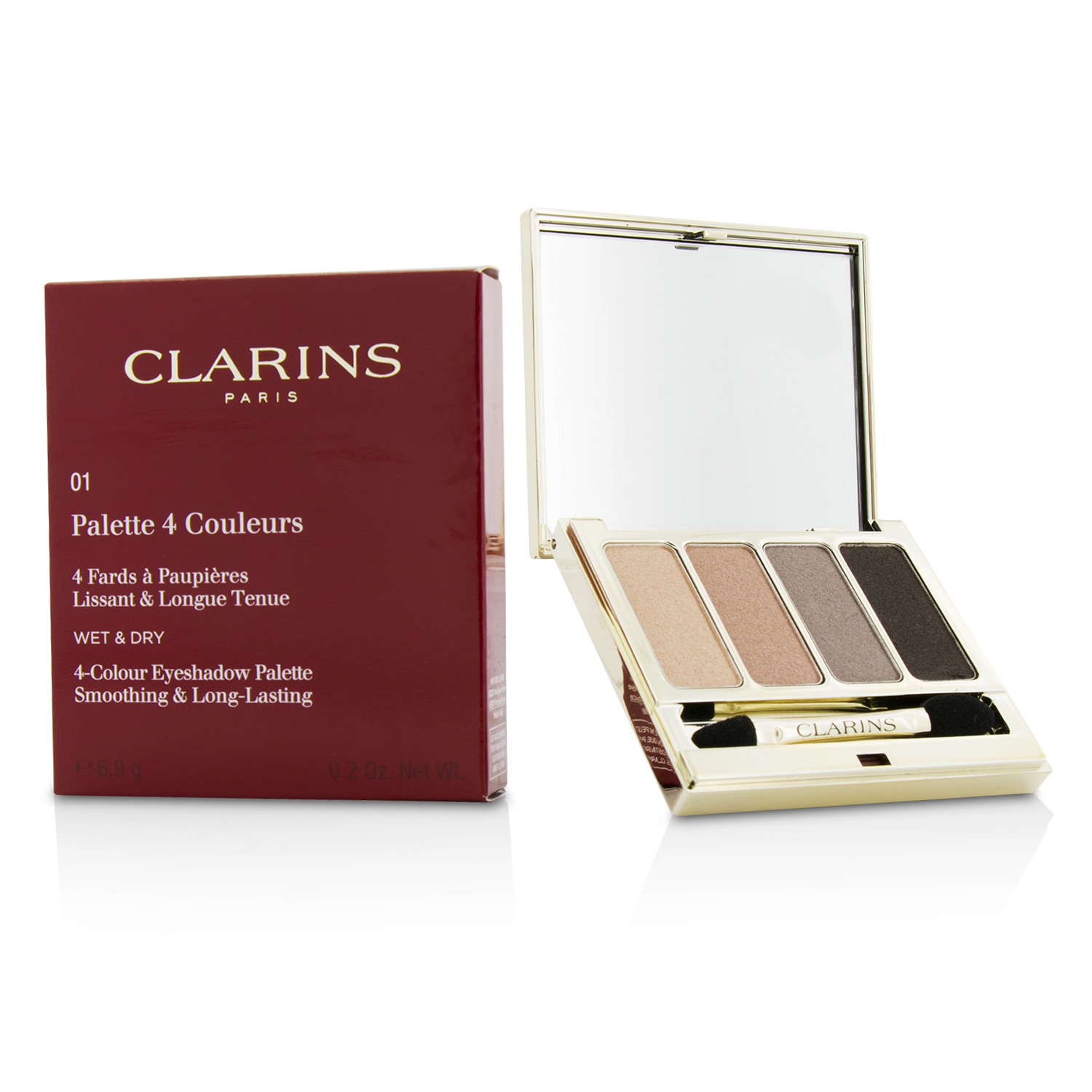 4 Colour Eyeshadow Palette (Smoothing & Long Lasting) - #01 Nude Clarins Image