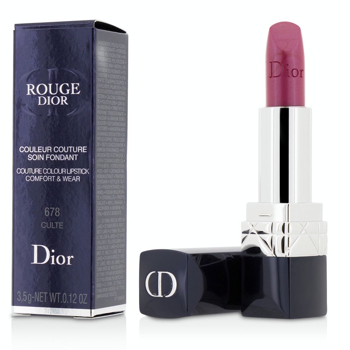 Rouge Dior Couture Colour Comfort  Wear Lipstick - # 678 Culte Christian Dior Image