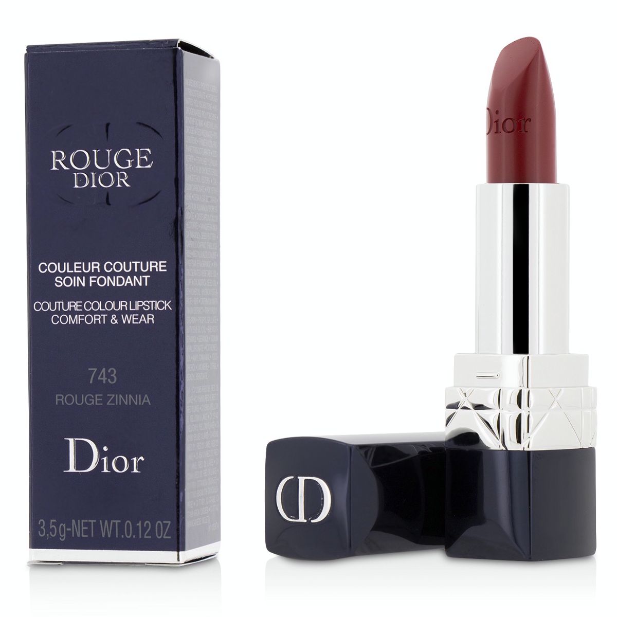 Rouge Dior Couture Colour Comfort  Wear Lipstick - # 743 Rouge Zinnia Christian Dior Image