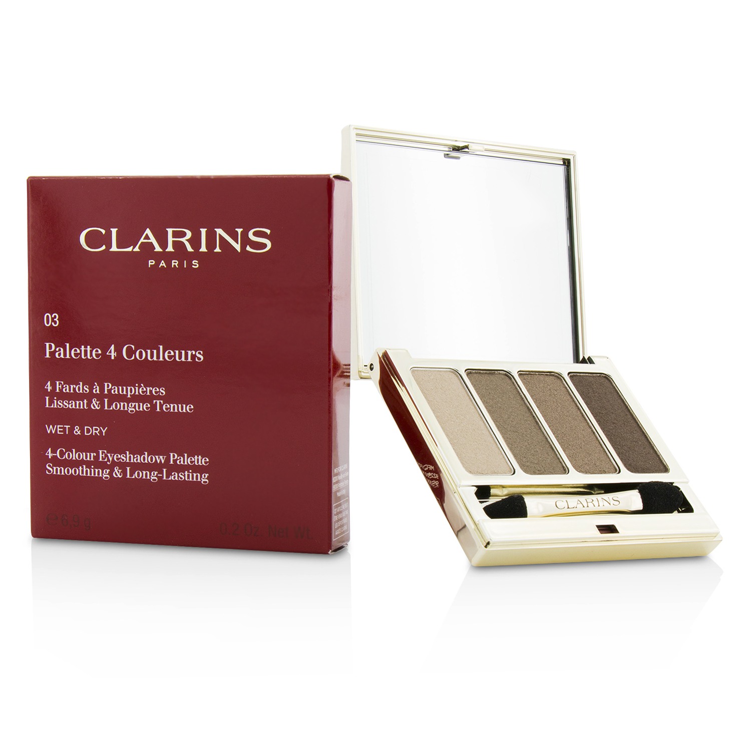 4 Colour Eyeshadow Palette (Smoothing & Long Lasting) - #03 Brown Clarins Image