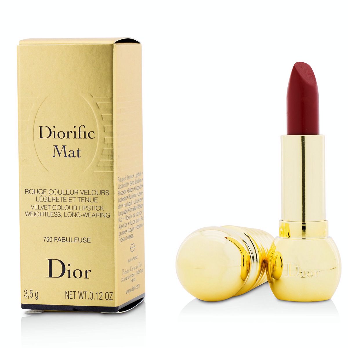 Diorific Mat Velvet Colour Lipstick - # 750 Fabuleuse Christian Dior Image