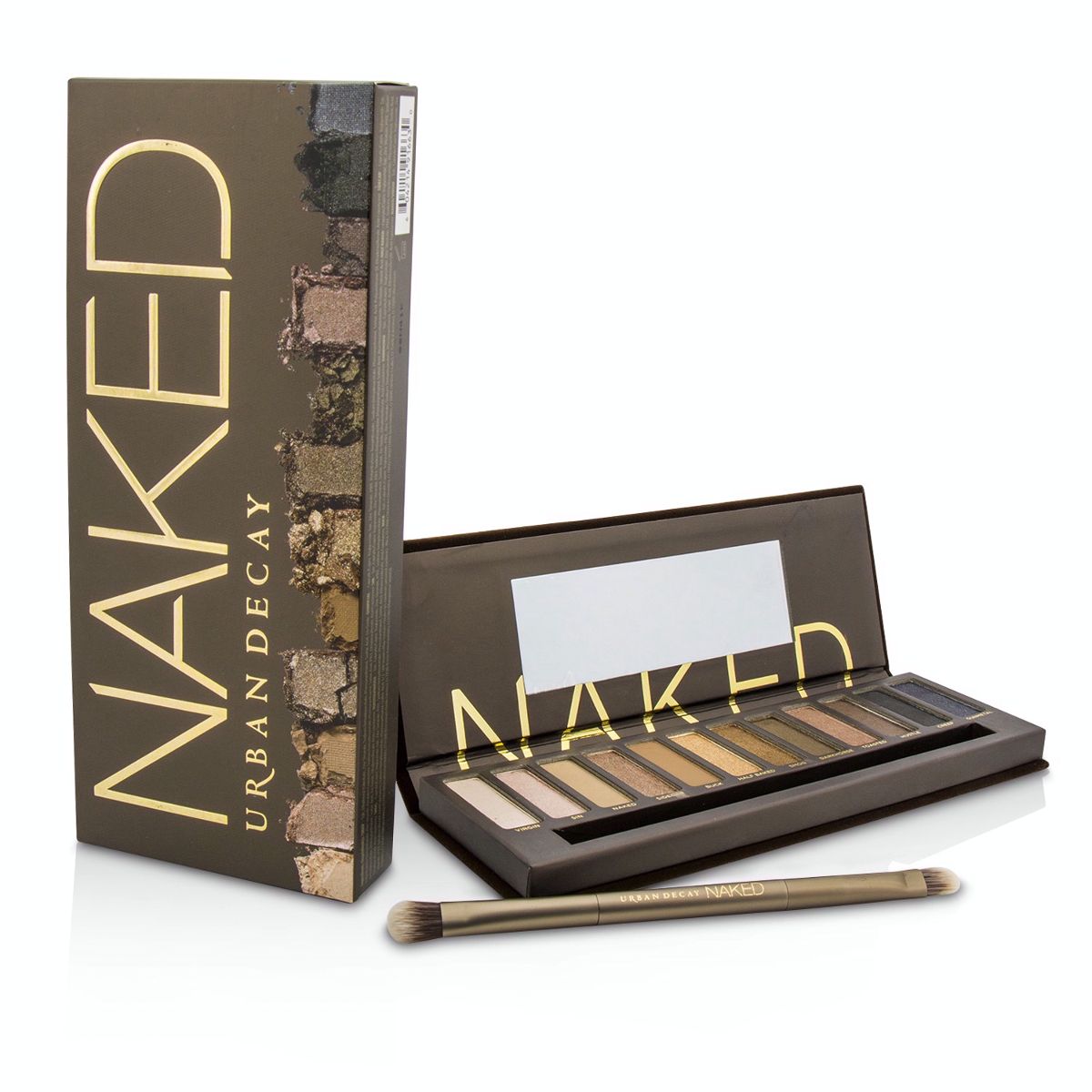 Naked Eyeshadow Palette: 12x Eyeshadow 1x Doubled Ended Shadow/Blending Brush Urban Decay Image