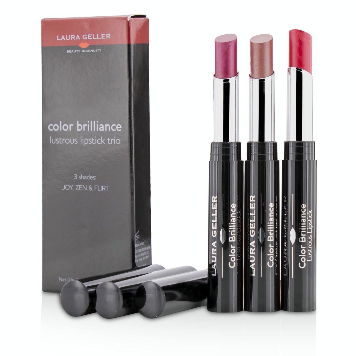 Color Brilliance Lustrous Lipstick Trio Laura Geller Image