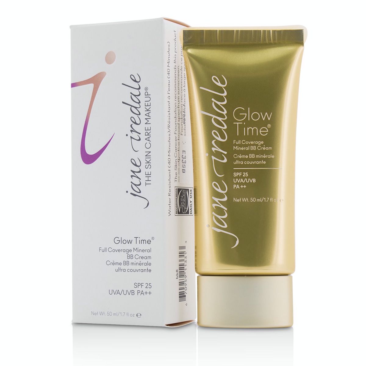 Glow Time Full Coverage Mineral BB Cream SPF 25 - BB8 Jane Iredale Image