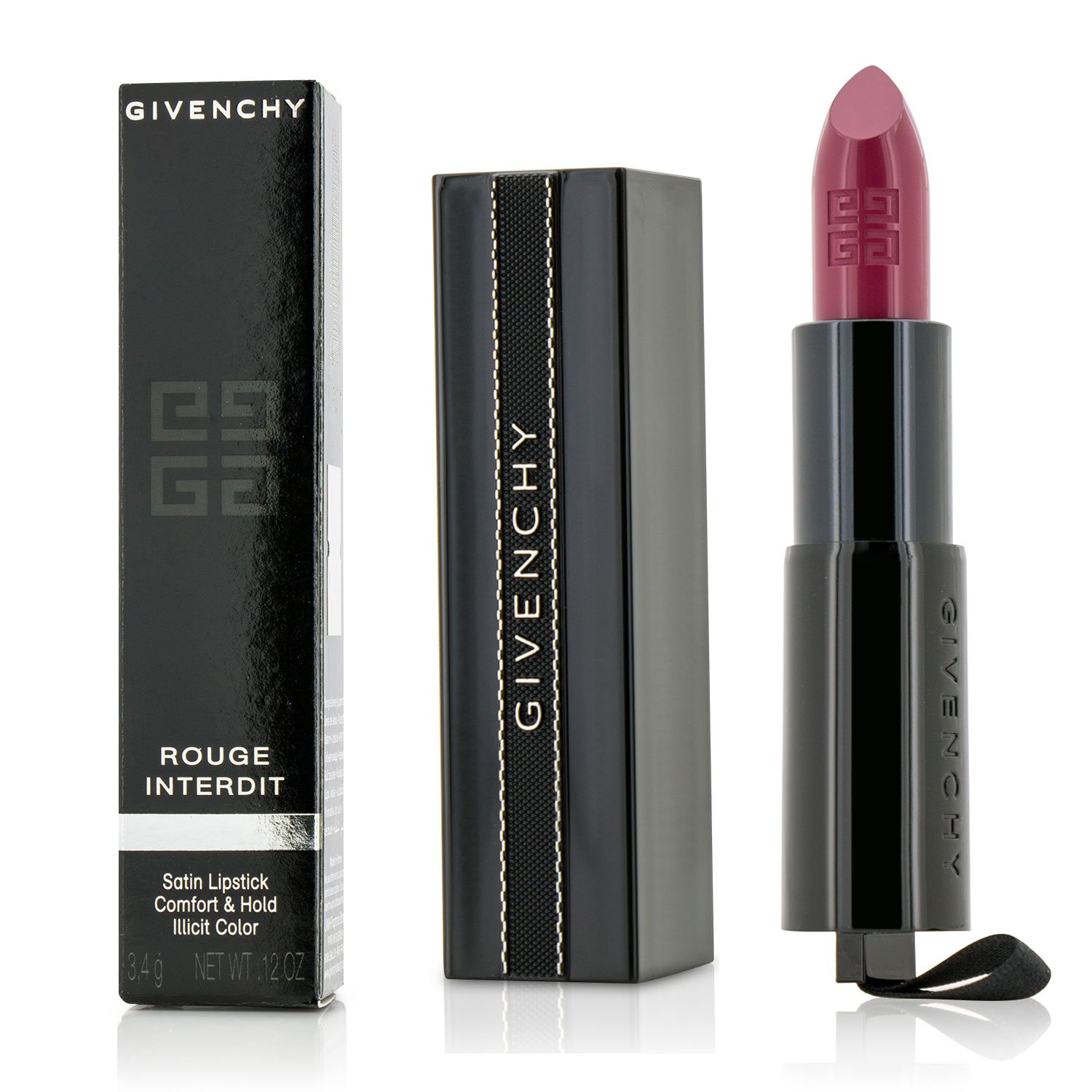 Rouge Interdit Satin Lipstick - # 8 Framboise Obscur Givenchy Image