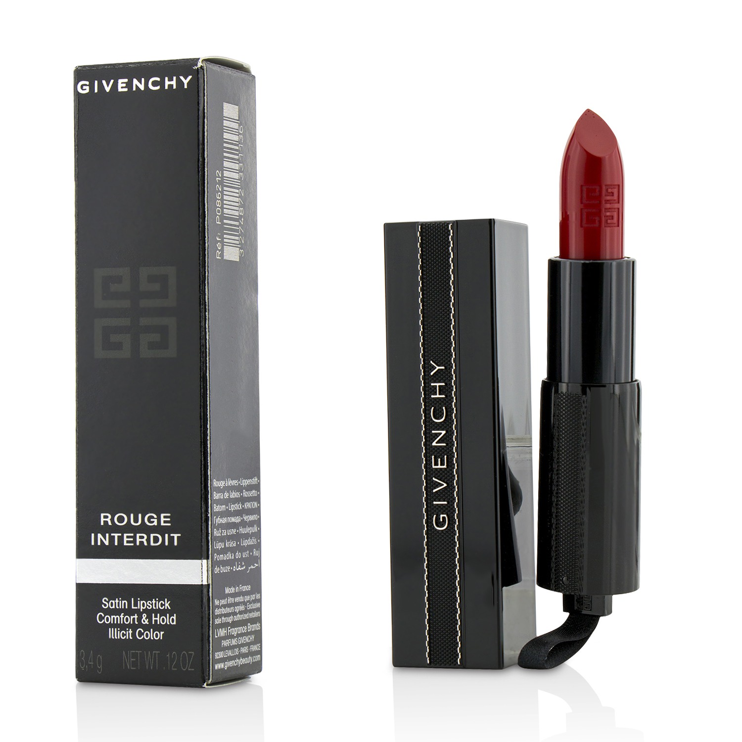 Rouge Interdit Satin Lipstick - # 12 Rouge Insomnie Givenchy Image