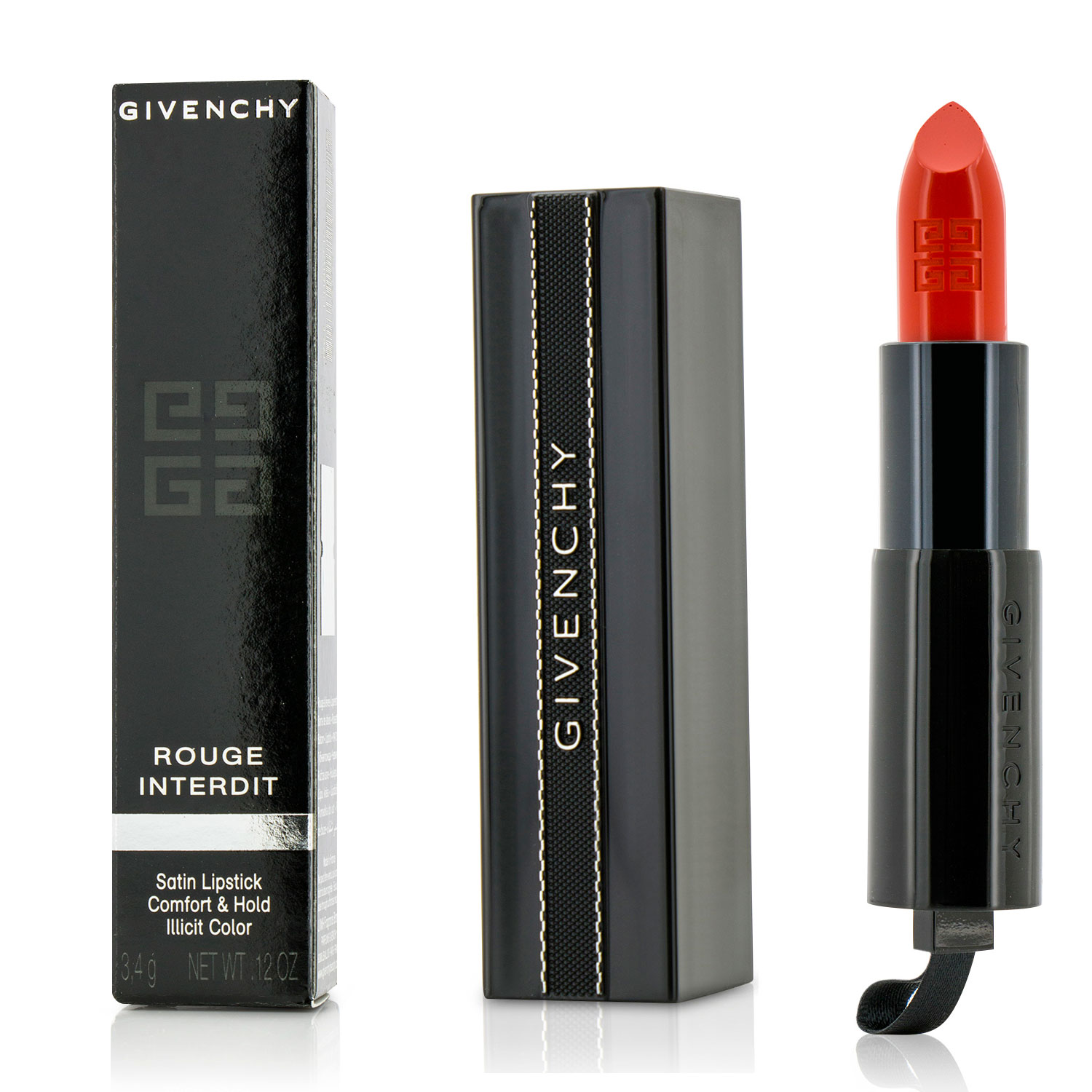 Rouge Interdit Satin Lipstick - # 15 Orange Adrenaline Givenchy Image