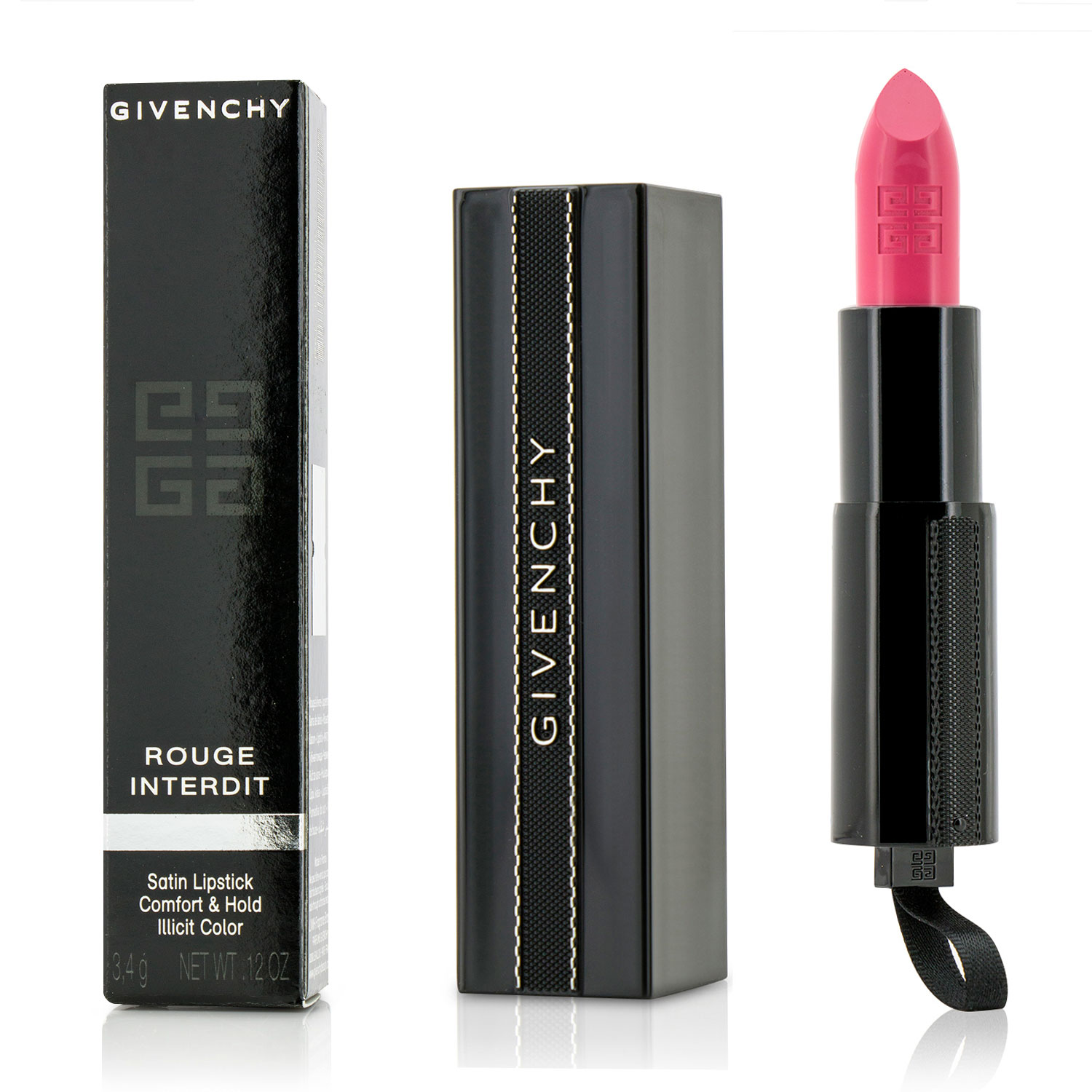 Rouge Interdit Satin Lipstick - # 21 Rose Neon Givenchy Image