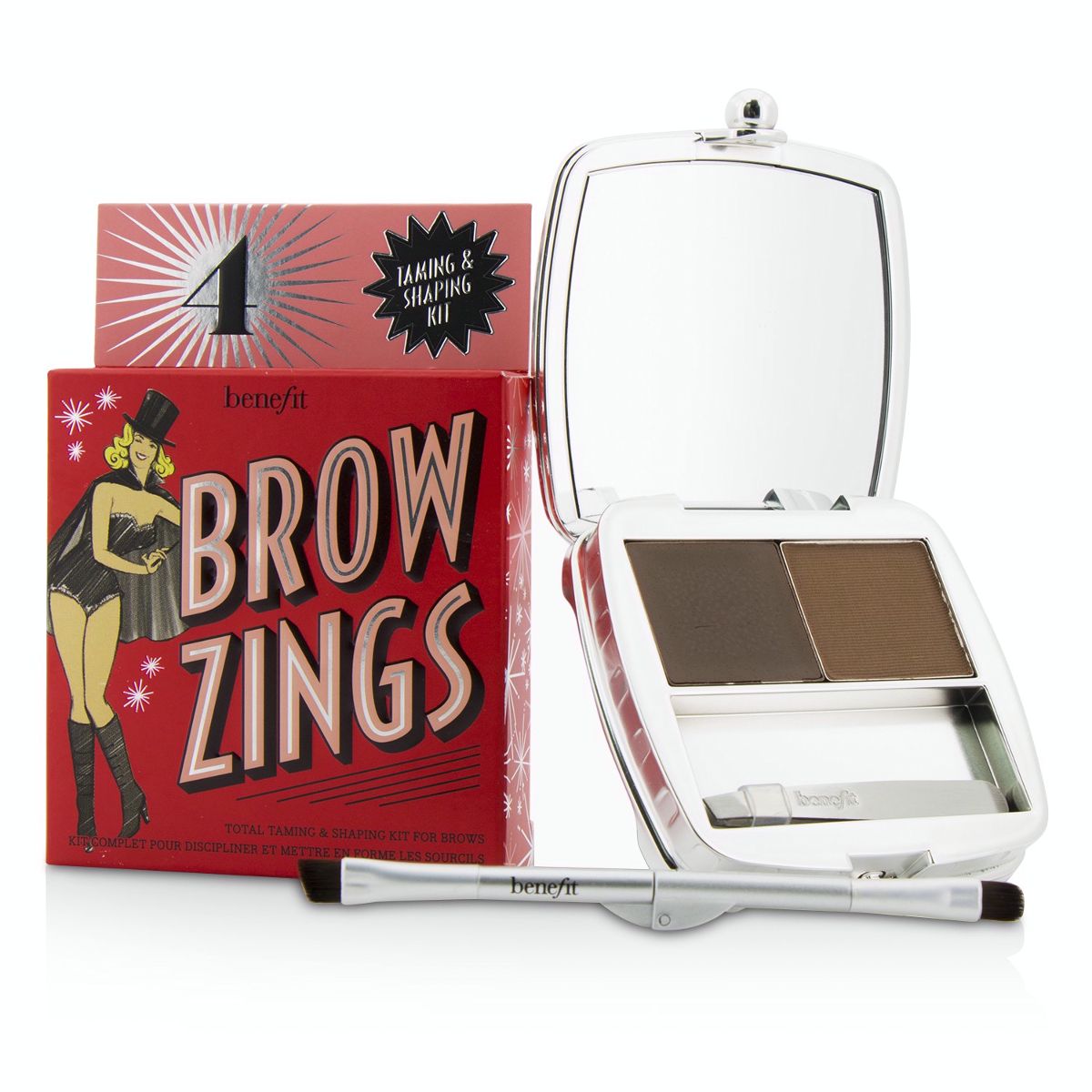 Brow Zings (Total Taming  Shaping Kit For Brows) - #4 (Medium) Benefit Image