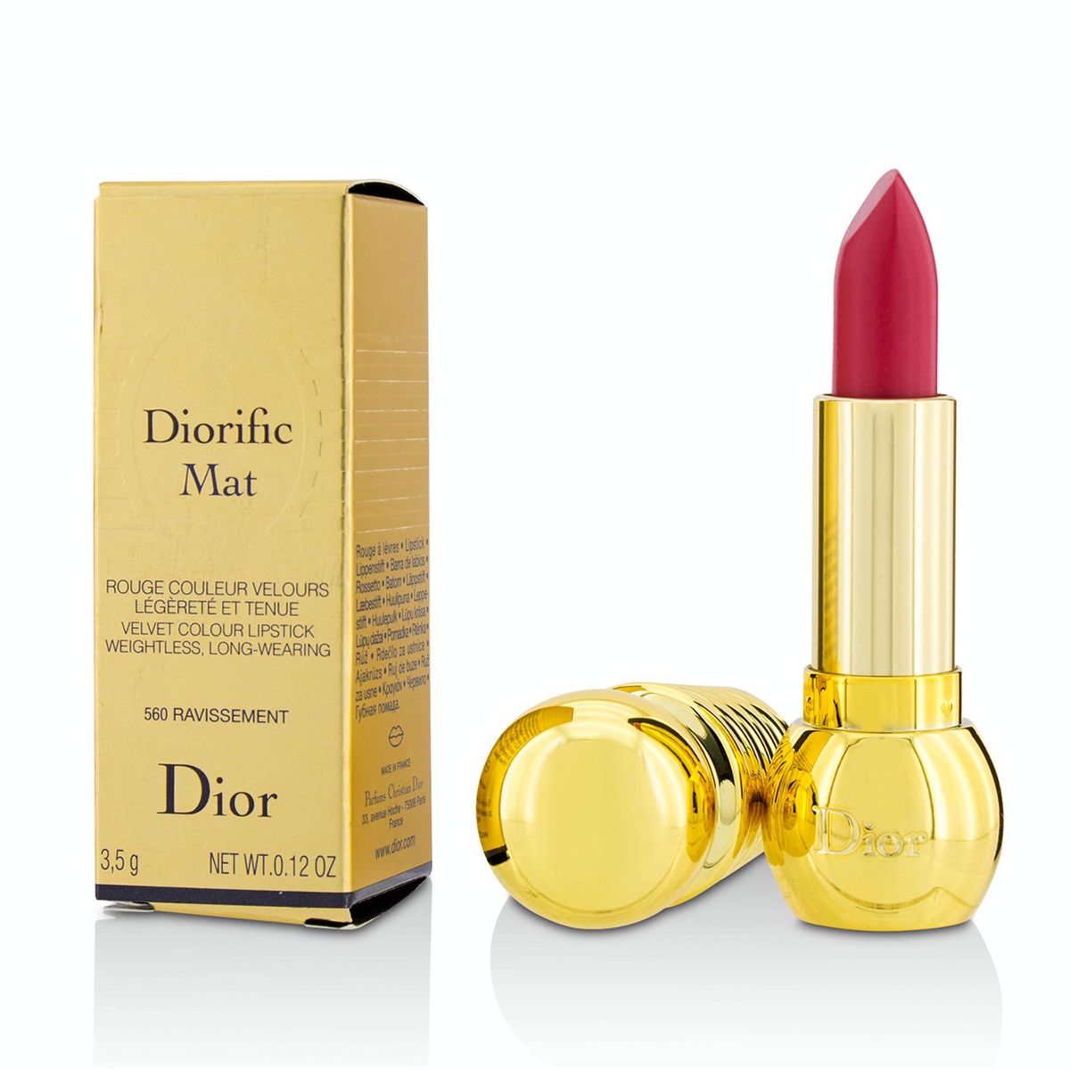 Diorific Mat Velvet Colour Lipstick - # 560 Ravissement Christian Dior Image