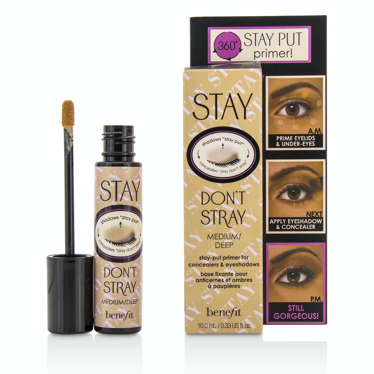 Stay Dont Stray (Stay Put Primer for Concealers  Eyeshadows) - Medium/Deep Benefit Image