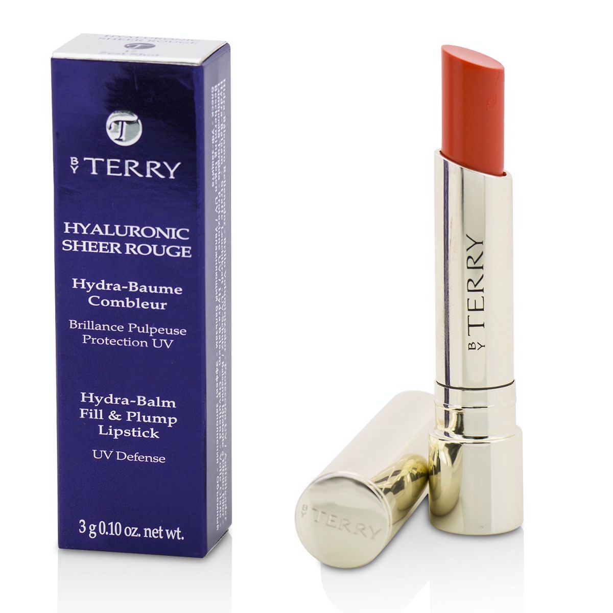 Hyaluronic Sheer Rouge Hydra Balm Fill  Plump Lipstick (UV Defense) - # 17 Zest Shot By Terry Image