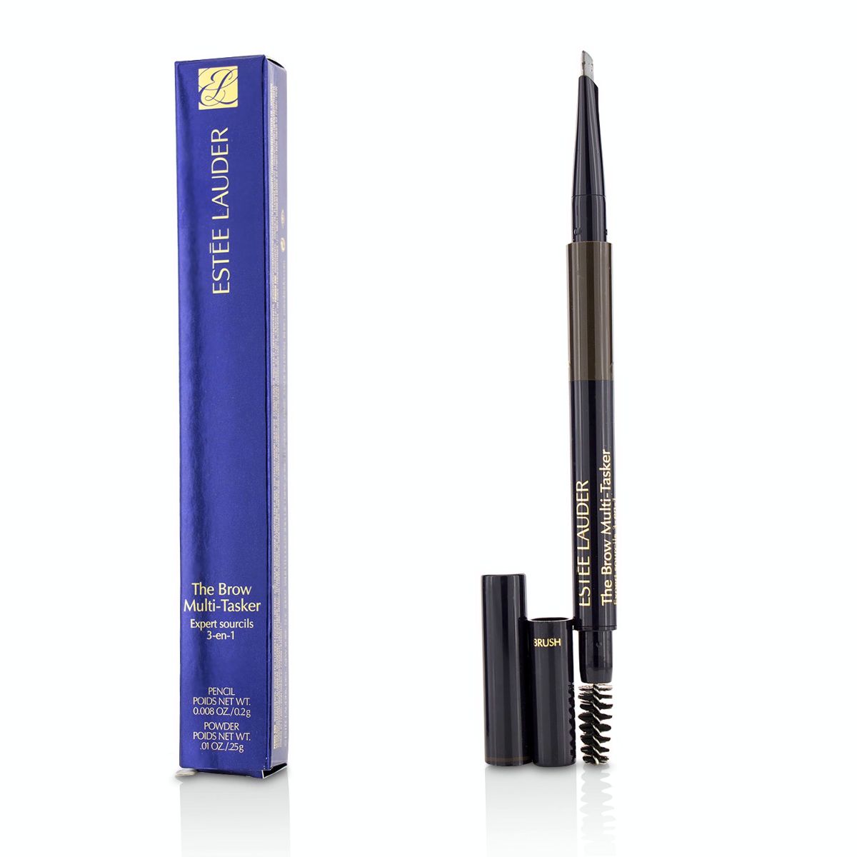 The Brow MultiTasker 3 in 1 (Brow Pencil Powder and Brush) - # 04 Dark Brunette Estee Lauder Image