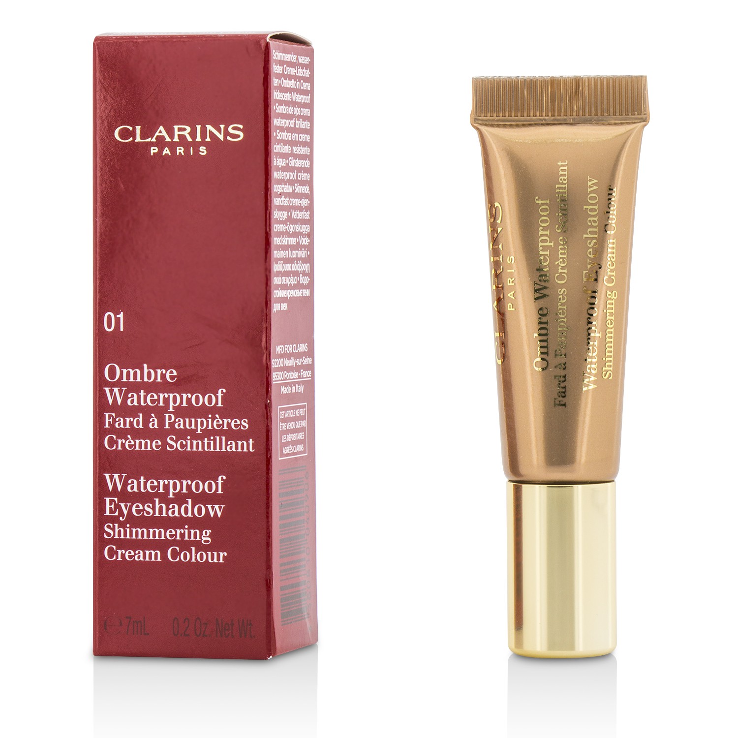 Ombre Waterproof Eyeshadow Shimmering Cream Colour - #01 Golden Clarins Image