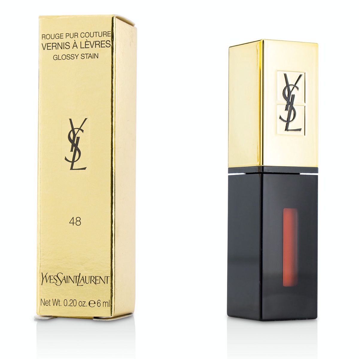 Rouge Pur Couture Vernis a Levres Glossy Stain - # 48 Orange Graffiti Yves Saint Laurent Image
