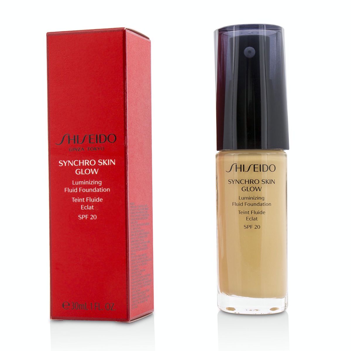 Synchro Skin Glow Luminizing Fluid Foundation SPF 20 - # Golden 3 Shiseido Image