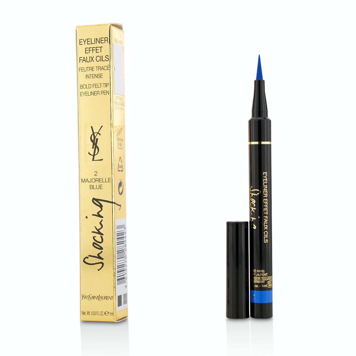 Eyeliner Effet Faux Cils Shocking (Bold Felt Tip Eyeliner Pen) - # 2 Majorelle Blue Yves Saint Laurent Image