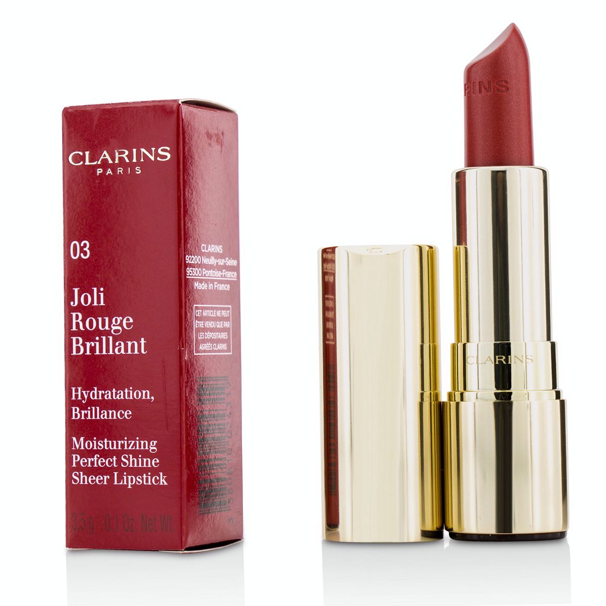 Joli Rouge Brillant (Moisturizing Perfect Shine Sheer Lipstick) - # 03 Guava Clarins Image