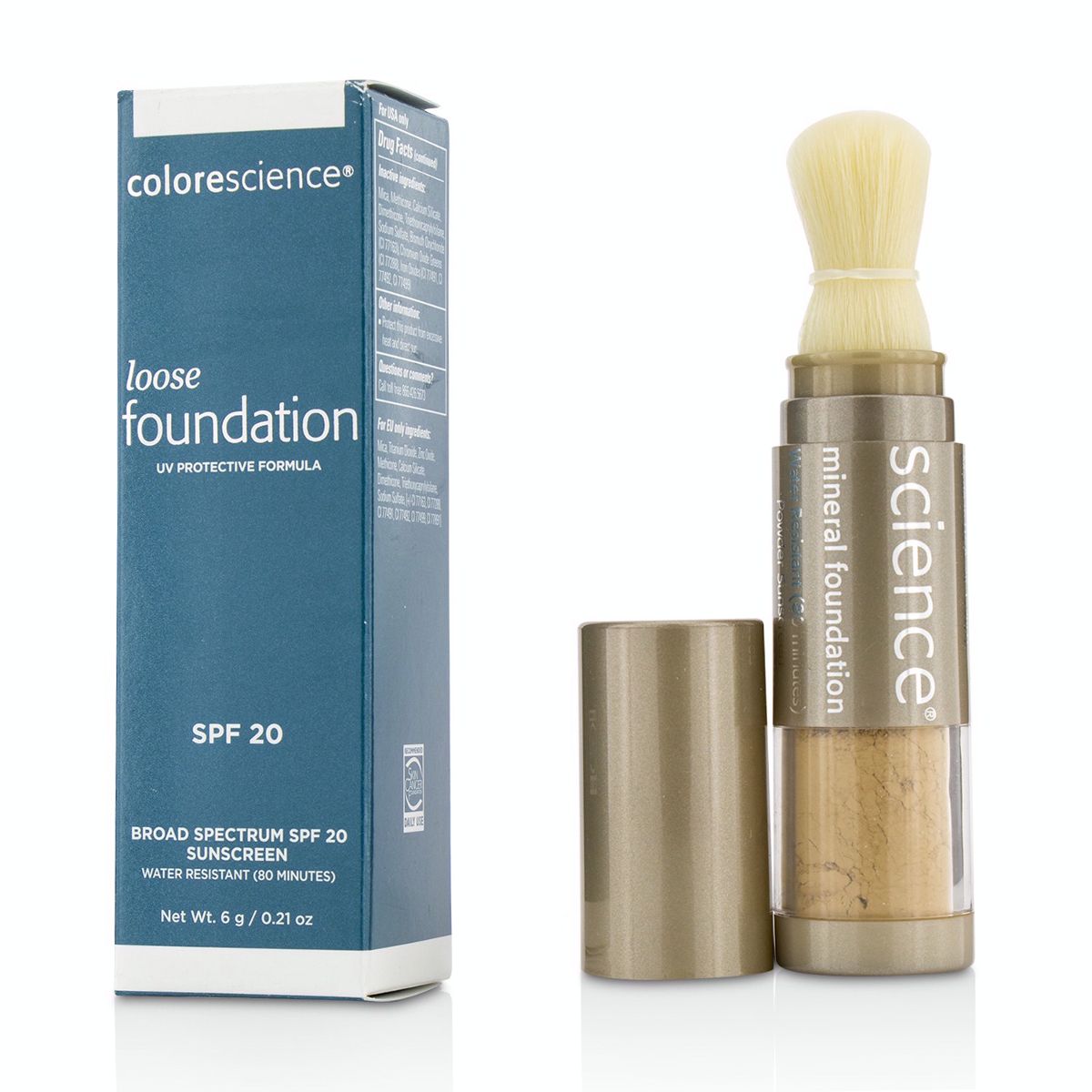 Loose Mineral Foundation Brush SPF20 - Tan Natural Colorescience Image