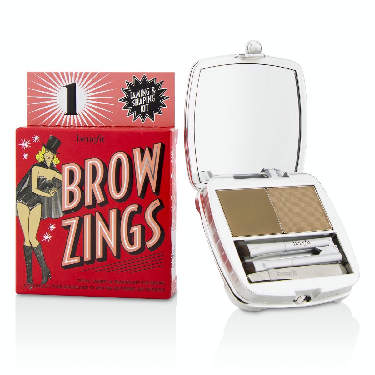 Brow Zings (Total Taming  Shaping Kit For Brows) - #1 (Light) Benefit Image
