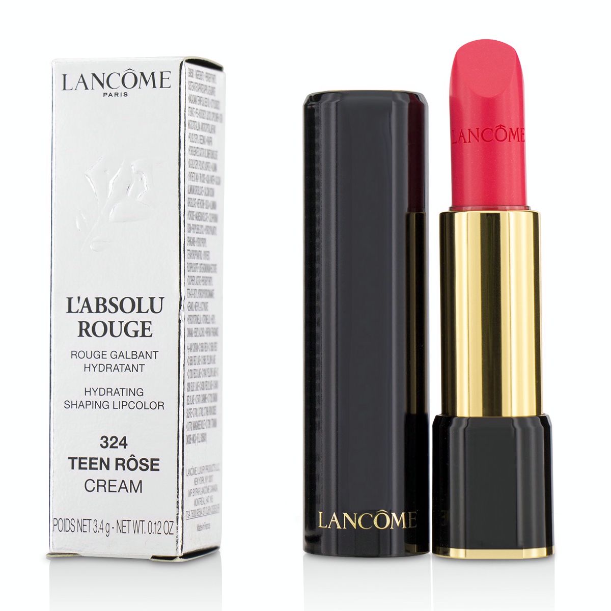 L Absolu Rouge Hydrating Shaping Lipcolor - # 324 Teen Rose (Cream) Lancome Image