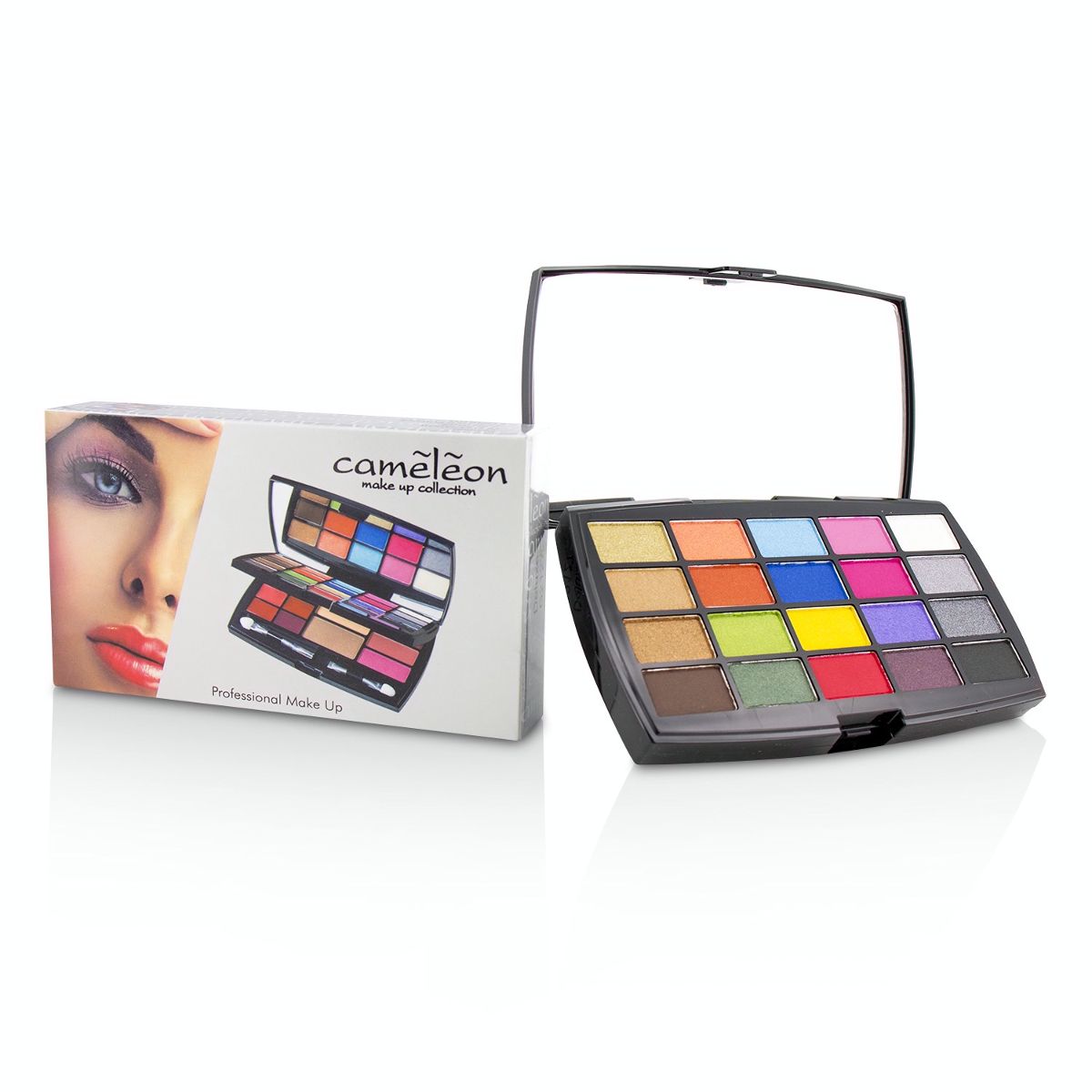 MakeUp Kit Deluxe G2127 (20x Eyeshadow 3x Blusher 2x Pressed Powder 6x Lipgloss 2x Applicator) Cameleon Image