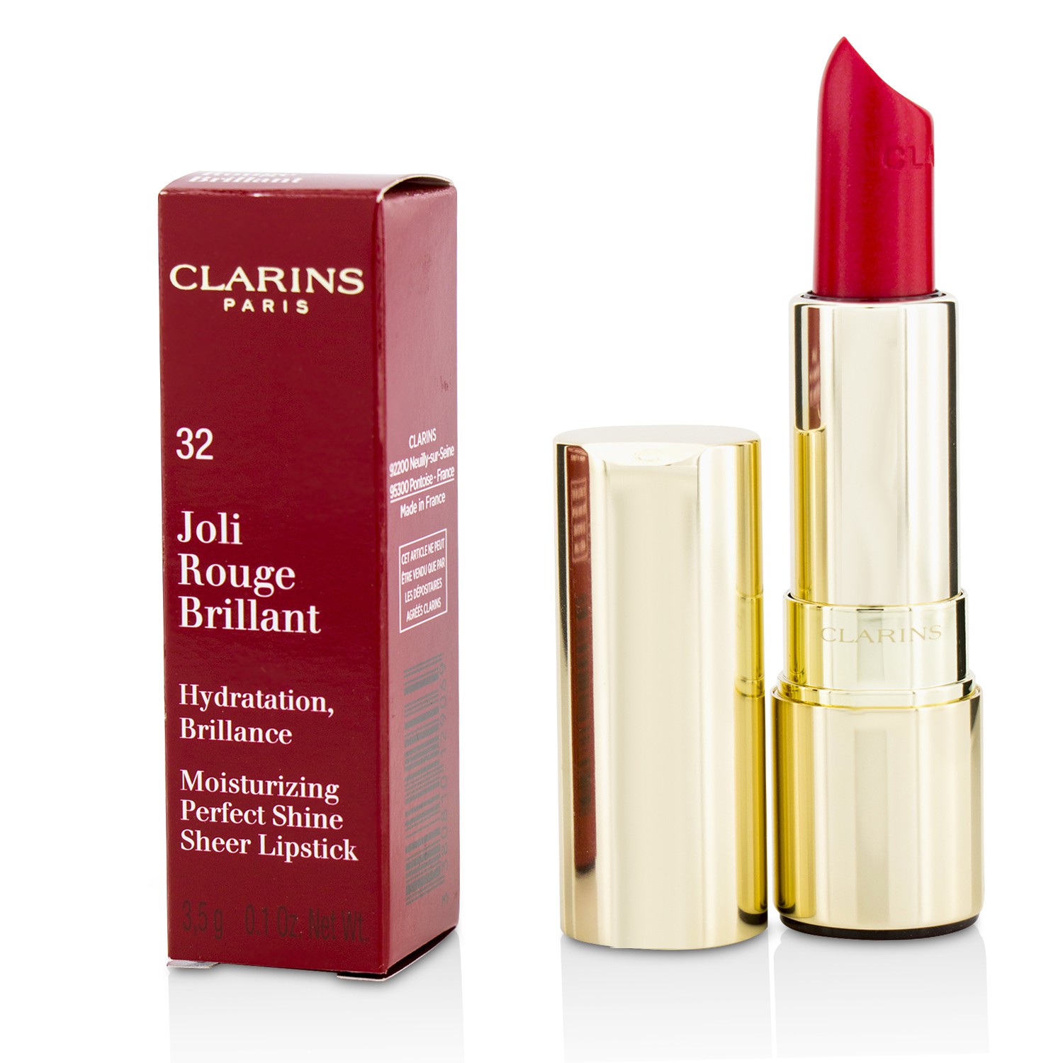 Joli Rouge Brillant (Moisturizing Perfect Shine Sheer Lipstick) - # 32 Pink Cranberry Clarins Image