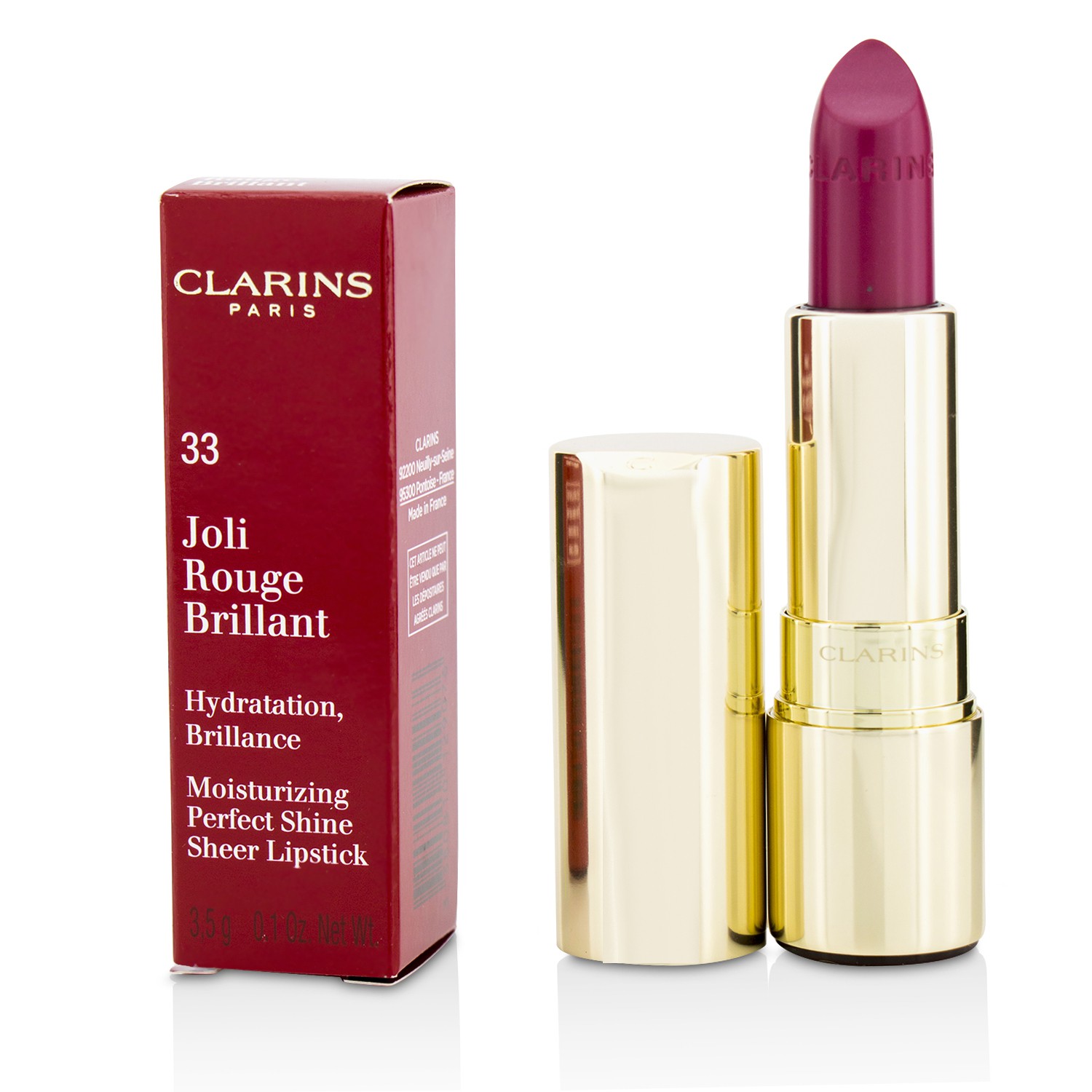Joli Rouge Brillant (Moisturizing Perfect Shine Sheer Lipstick) - # 33 Soft Plum Clarins Image