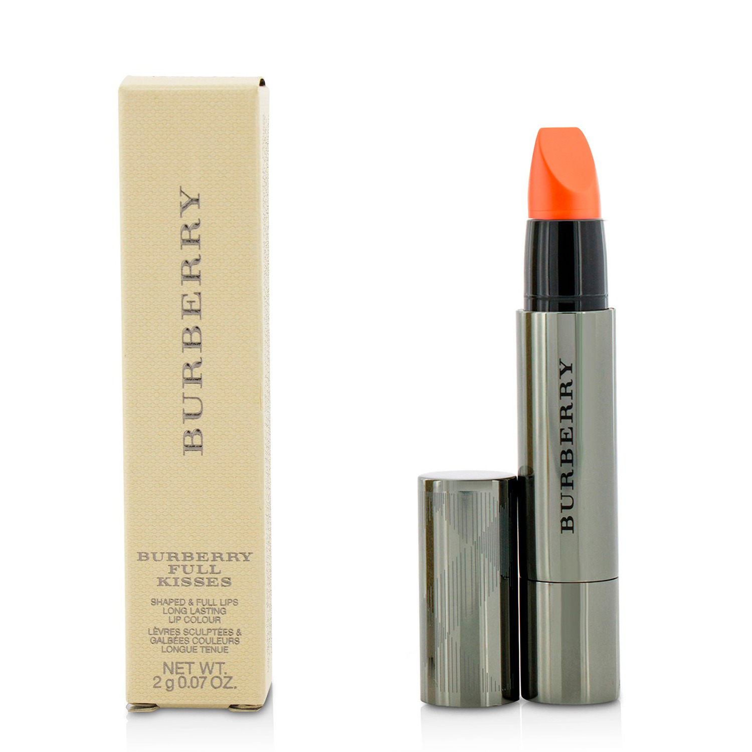 Burberry Full Kisses Shaped & Full Lips Long Lasting Lip Colour - # No. 525 Coral Red Burberry Image
