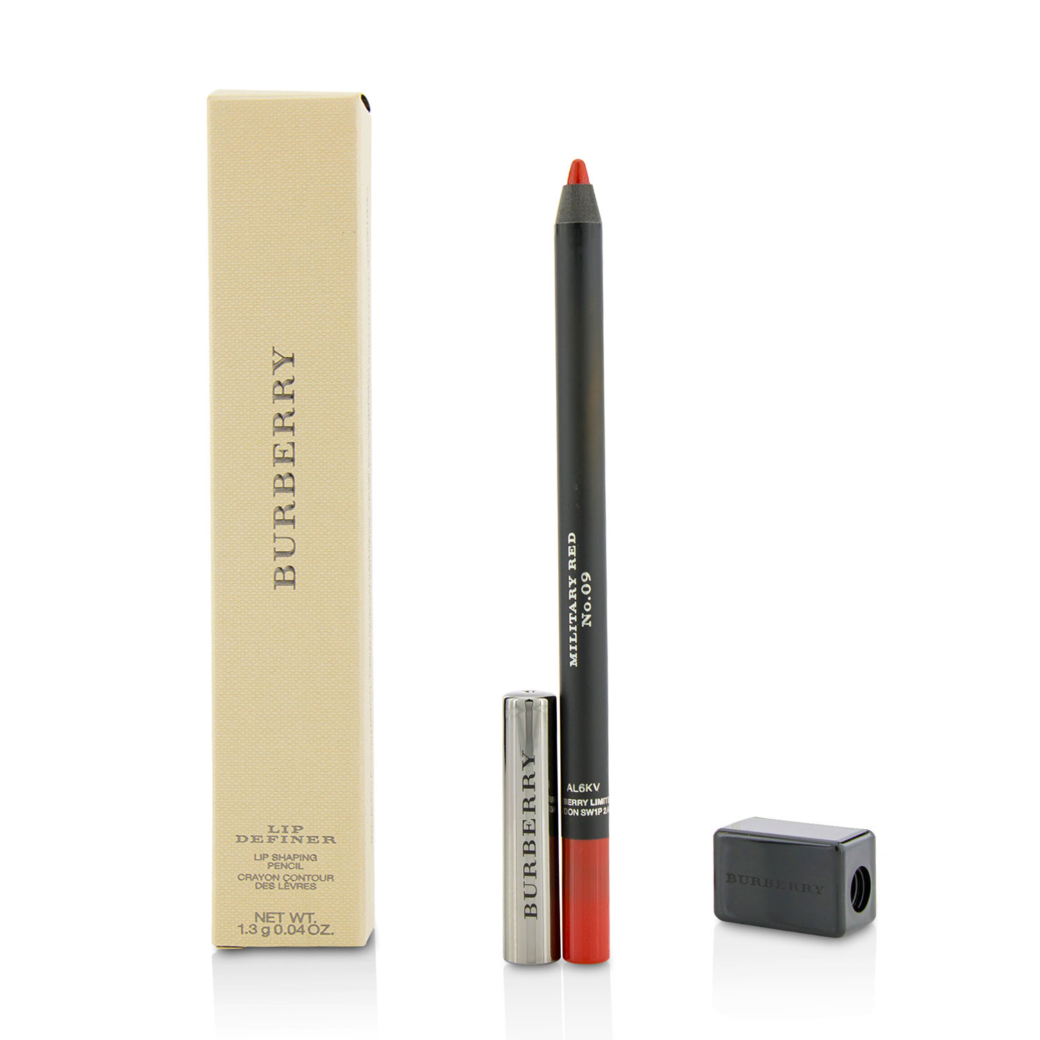 Lip Definer Lip Shaping Pencil With Sharpener - # No. 09 Military Red Burberry Image