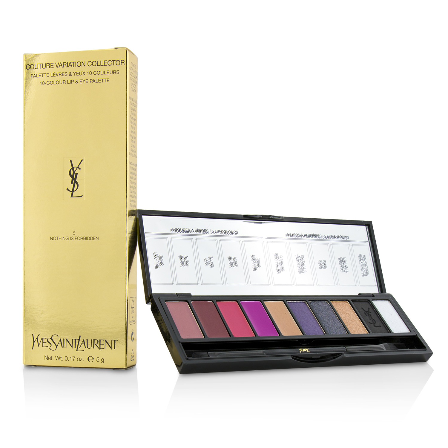 Couture Variation Collector 10 Colour Lip & Eye Palette - # 5 Nothing Is Forbidden Yves Saint Laurent Image