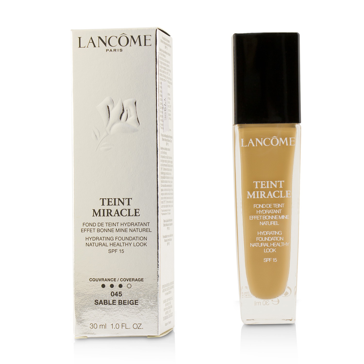 Teint Miracle Hydrating Foundation Natural Healthy Look SPF 15 - # 045 Sable Beige Lancome Image