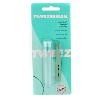 Mini Slant Tweezer - Green Tea Tweezerman Image