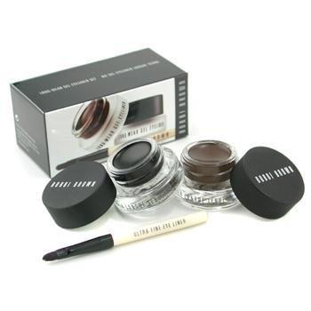 Long-Wear-Gel-Eyeliner-Duo:-2x-Gel-Eyeliner-3g-(Black-Ink-Sepia-Ink)---Mini-Ultra-Fine-Eye-Liner-Brush-Bobbi-Brown