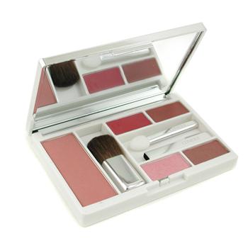 Compact Colour Makeup Palette ( Powder Brush + 2x Lipstick + Eye Shadow Duo + 3x Applicator ) Clinique Image
