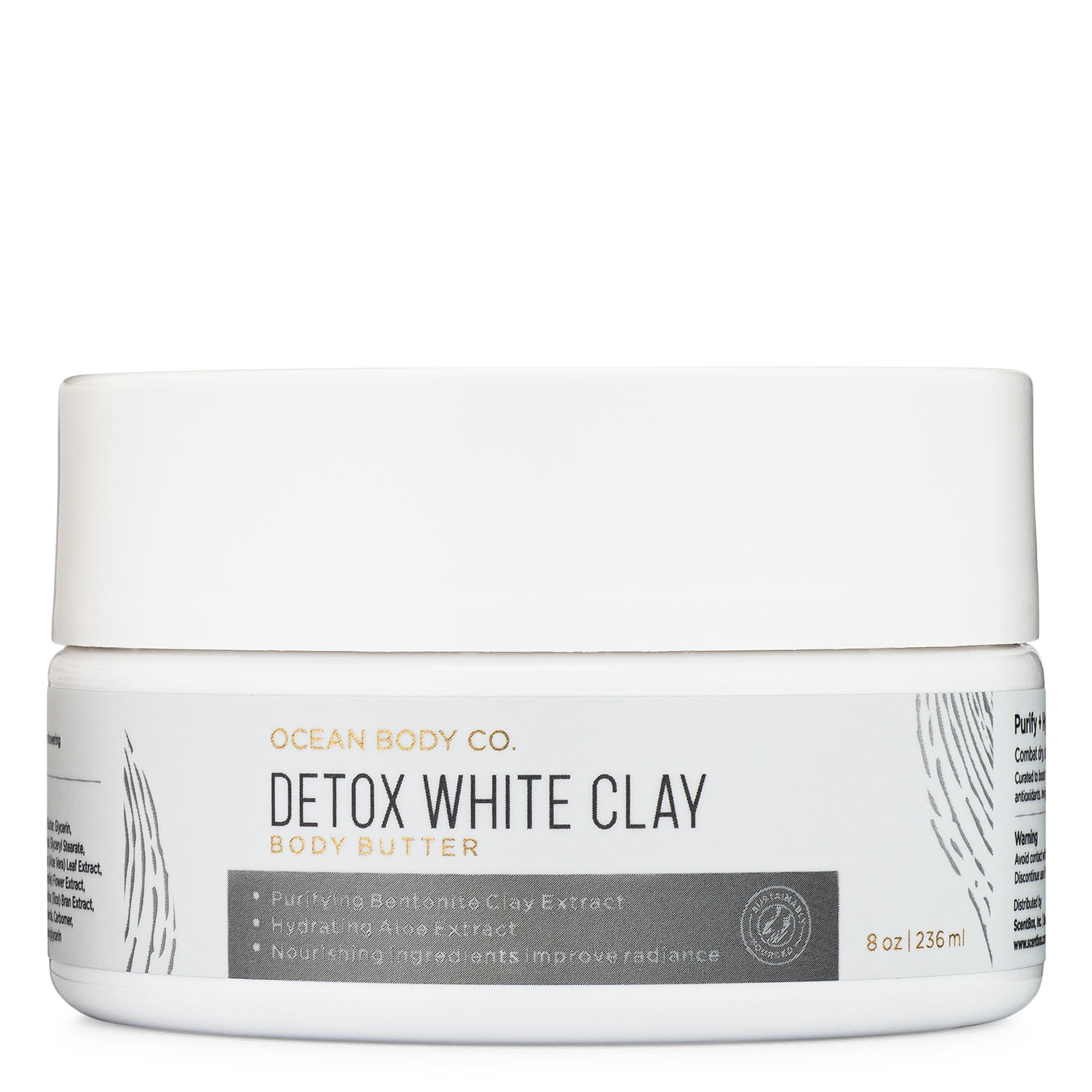 Detox White Clay Body Butter Ocean Body Co. Image