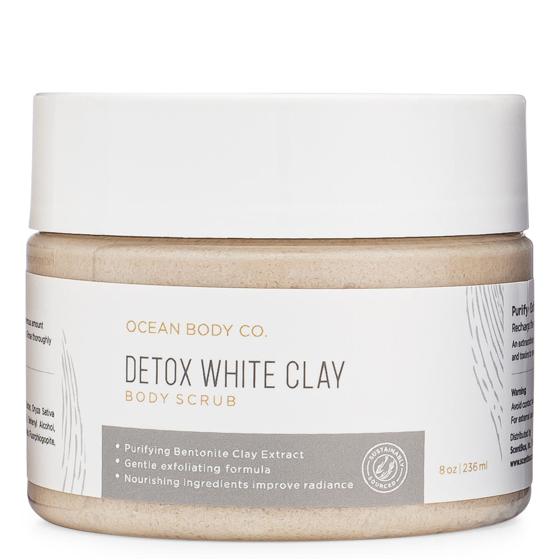 Detox White Clay Body Scrub Ocean Body Co. Image