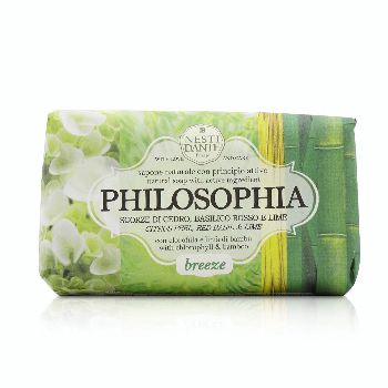 Philosophia Natural Soap - Breeze - Citrus Peel Red Basil  Lime With Chlorophyll  Bamboo perfume