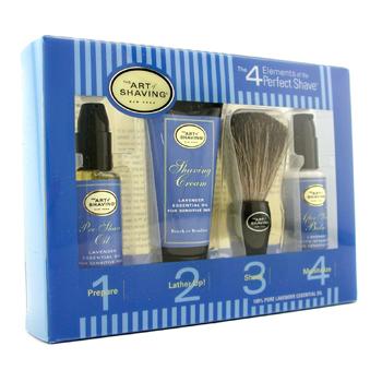 Starter Kit - Lavender: Pre Shave Oil + Shaving Cream + Brush + After Shave Balm The Art Of Shaving Image