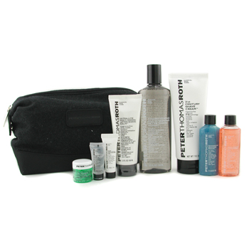 Ideal Shave Kit: Clns Gel+ Buffing Beads+ Shave Crm+ A/S Tonic+ A/S Balm+ Gel+ Lip Balm+ Mask+ Bag