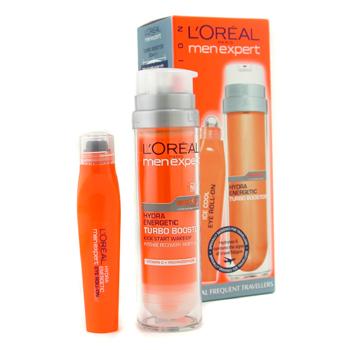 Men Expert Set: Hydra Energetic Turbo Booster + Ice Cool Eye Roll-On LOreal Image