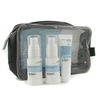 Logistics For Men The Anti-Aging Starter Kit: Facial Treamtnet + Facial Serum + Eye Cream + Bag