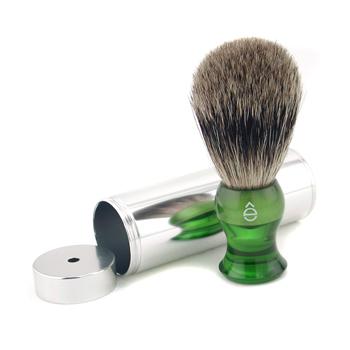 Travel Brush Fine With Canister - Green EShave Image