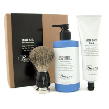 Shave 1.2.3 Set: Shave Formula + Balm + Brush Baxter Of California Image