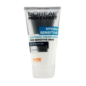 Men Expert Hydra Sensitive Soothing Cream Wash (For Sensitive Skin) LOreal Image