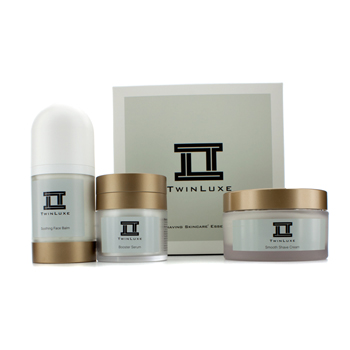 Essentials Gift Set: Booster Serum 50ml/1.67oz + Smooth Shave Cream 150g/5.2oz + Soothing Face Balm 120ml/4oz Twinluxe Image