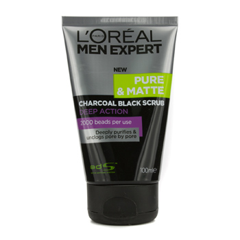 Men-Expert-Pure-and-Matte-Charcoal-Black-Scrub-LOreal