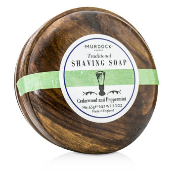 Cedarwood & Peppermint Saving Soap Presented In A Wooden Bowl Murdock Image